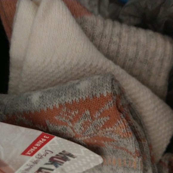 MUK LUKS Womens Boot Socks 3 Pair Pack - Picture 8 of 8